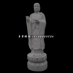 立式地藏王，大理石佛像