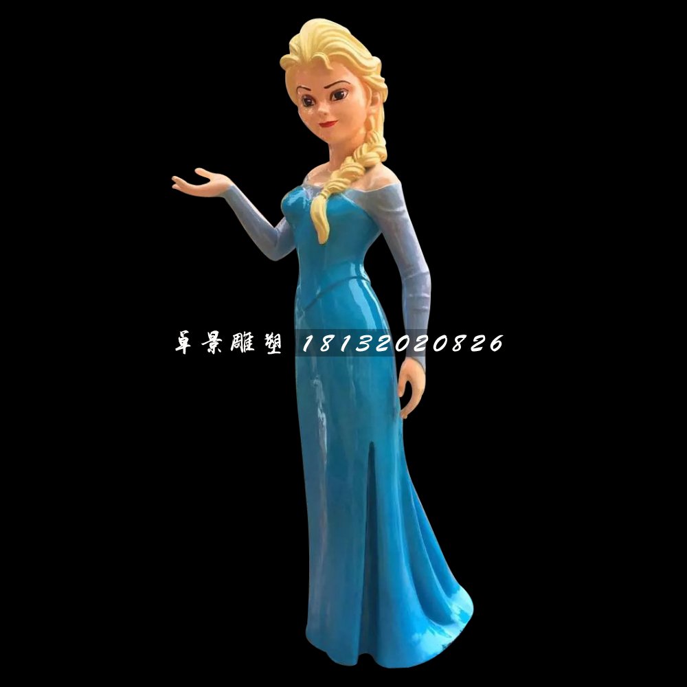 冰雪女王雕塑，玻璃鋼人物雕塑
