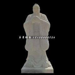 廣場名人石雕，校園孔子雕塑
