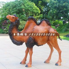 駱駝雕塑，動物玻璃鋼動物