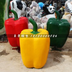 彩椒雕塑，玻璃鋼仿真蔬菜