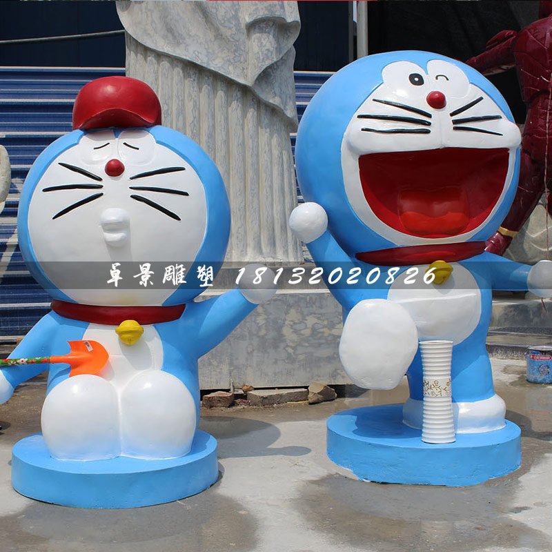 多啦a夢雕塑，卡通動漫雕塑 (2)