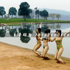 比基尼美女雕塑，玻璃鋼人物雕塑