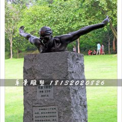 奮進銅雕，游泳銅雕