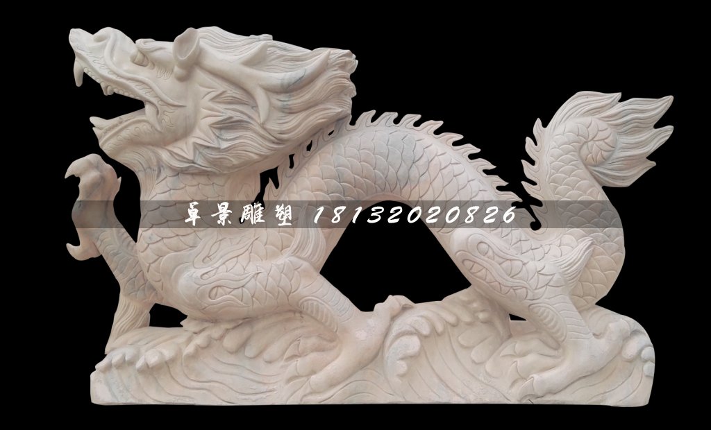 十二生肖石雕，晚霞紅動物石雕