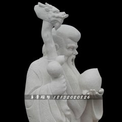 南極仙翁石雕，漢白玉神仙雕塑