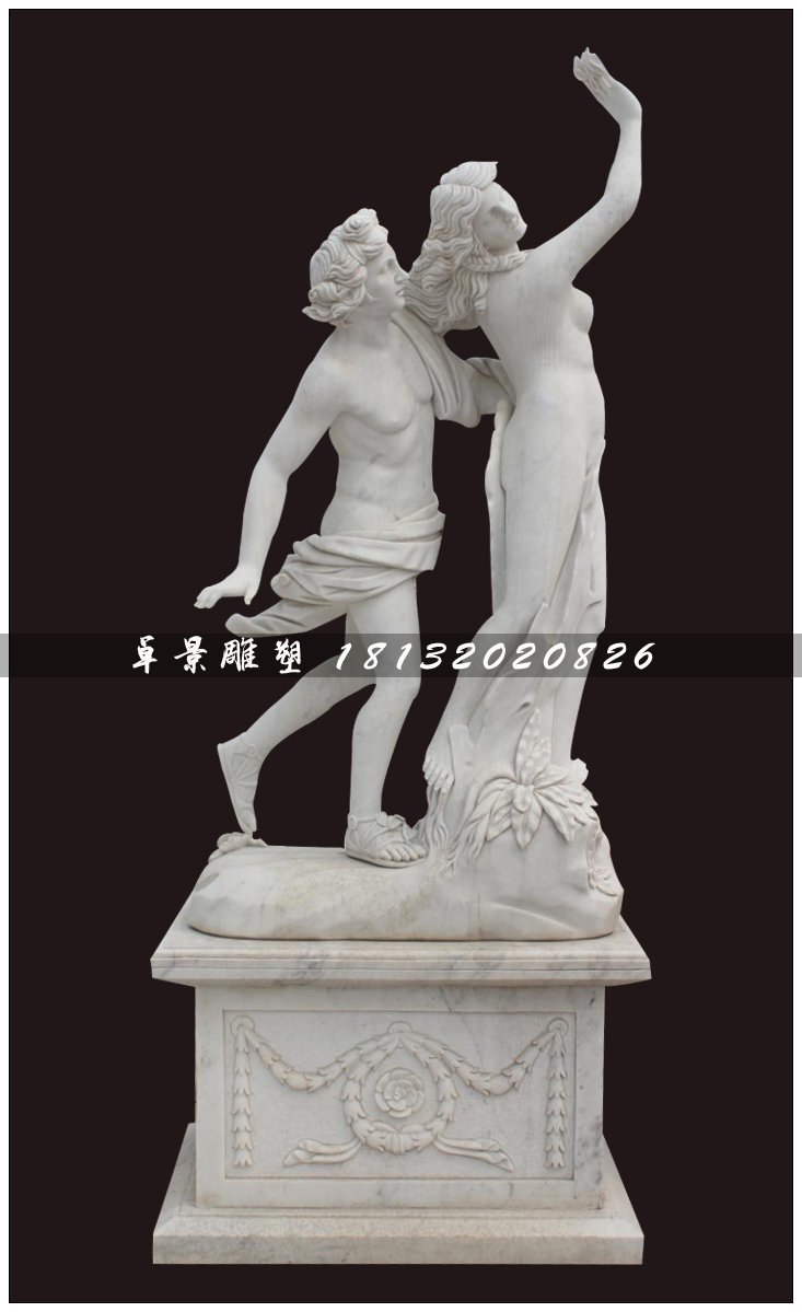 西洋人物石雕，漢白玉人物雕塑 