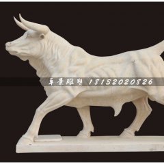 石雕牛，大理石牛雕塑