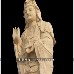 石雕觀音，寺廟立式觀音像