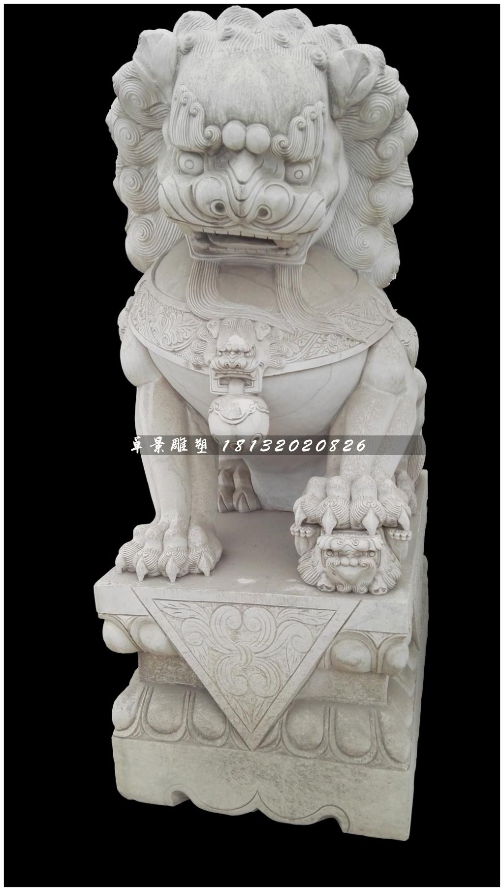 北京獅石雕,小型石獅子雕塑 (1)