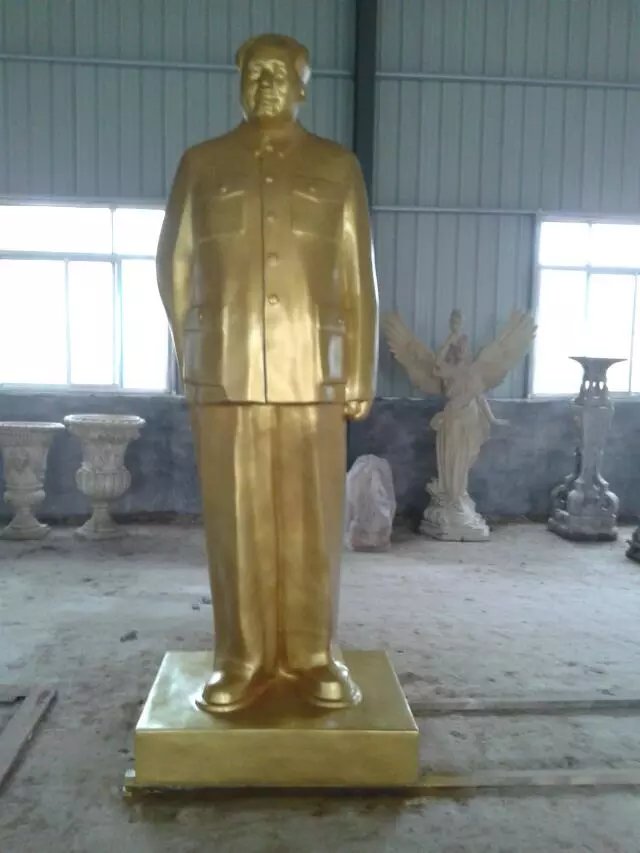毛主席背手像，玻璃鋼偉人雕塑 (1)