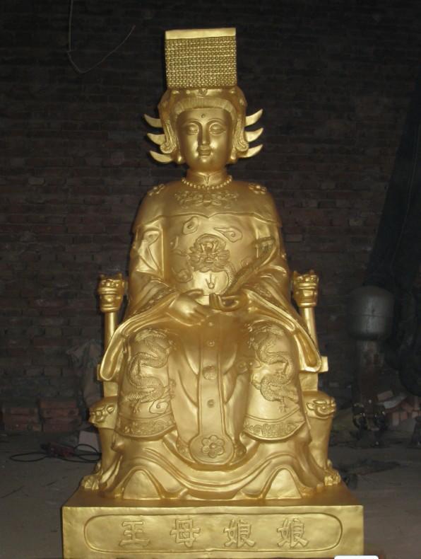 王母娘娘雕塑，玻璃鋼神仙雕塑
