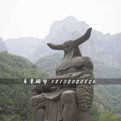 神農(nóng)雕塑，神話人物銅雕