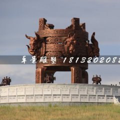 抽象銅鼎，廣場大型銅鼎