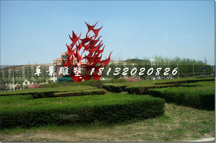 不銹鋼飛翔雕塑，抽象大雁雕塑