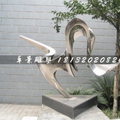 不銹鋼抽象雕塑，庭院擺件