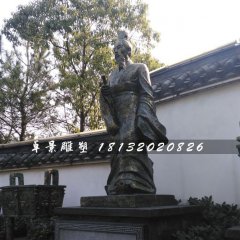 周武王銅雕，古人銅雕