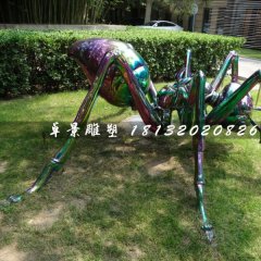 不銹鋼蜘蛛雕塑，公園動物雕塑