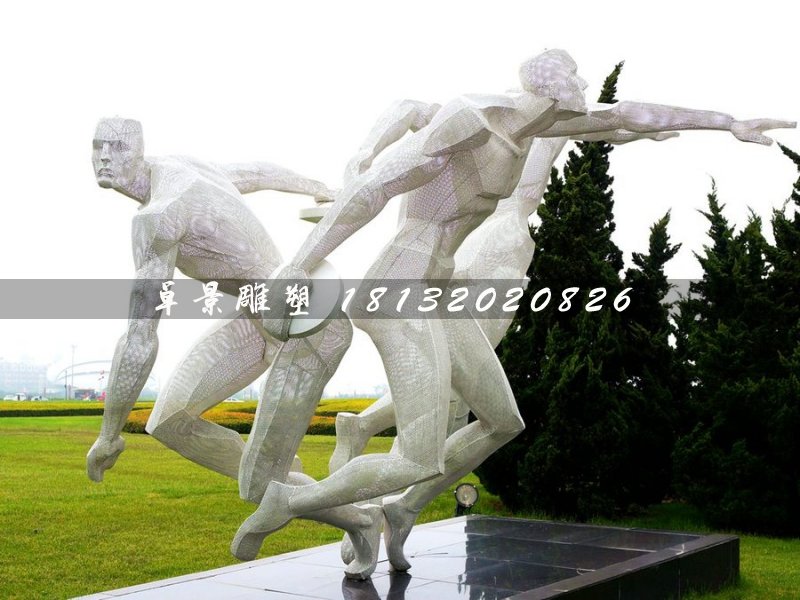 擲鐵餅雕塑，不銹鋼運(yùn)動(dòng)員雕塑