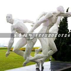 擲鐵餅雕塑，不銹鋼運動員雕塑