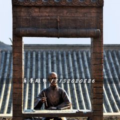 古代人考試銅雕，廣場情景雕塑