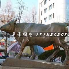 銅牛雕塑，動(dòng)物雕塑