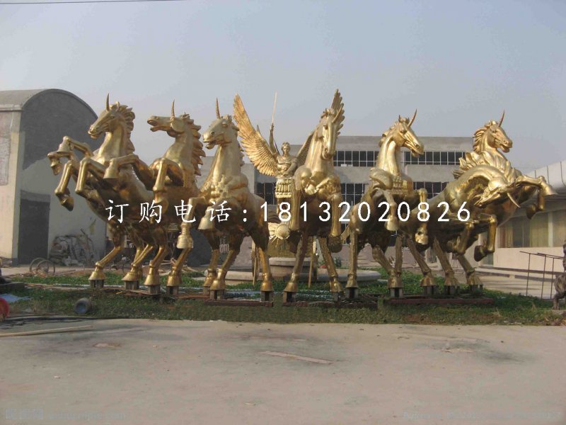 阿波羅戰(zhàn)車銅雕，景觀銅雕