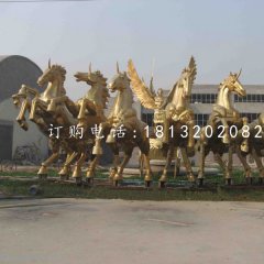 阿波羅戰(zhàn)車銅雕，景觀銅雕