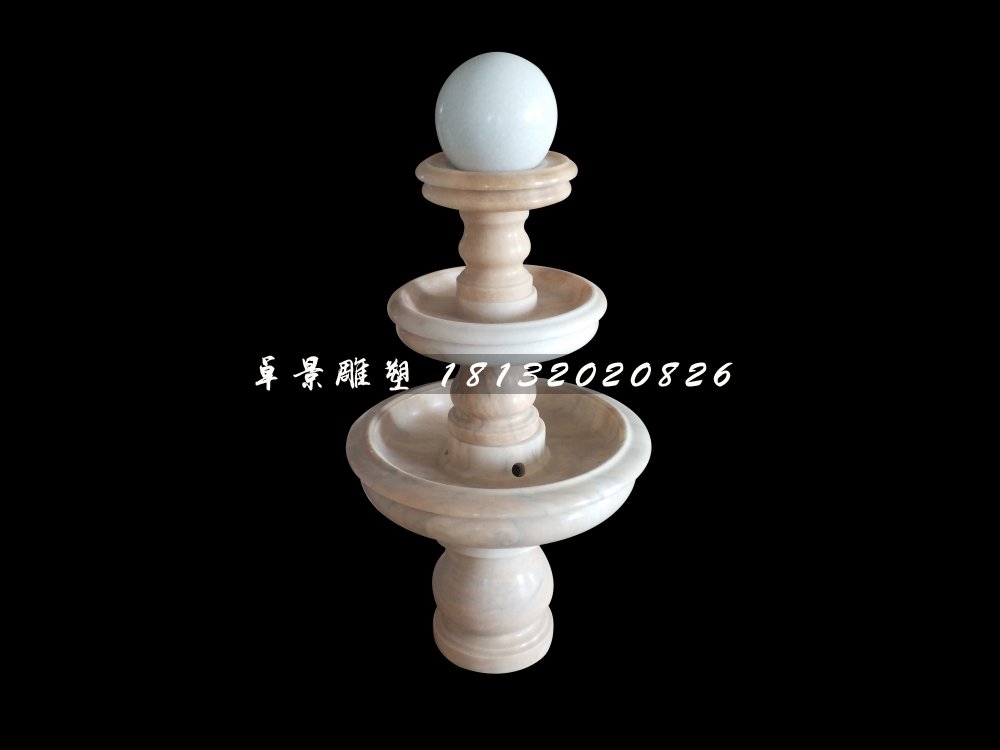 風(fēng)水球石雕，晚霞紅景觀雕塑
