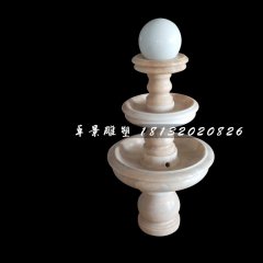 風(fēng)水球石雕，晚霞紅景觀雕塑