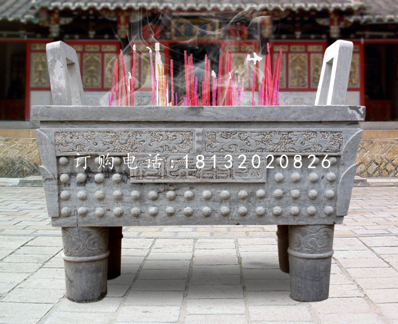 石雕香爐，國泰民安石香爐