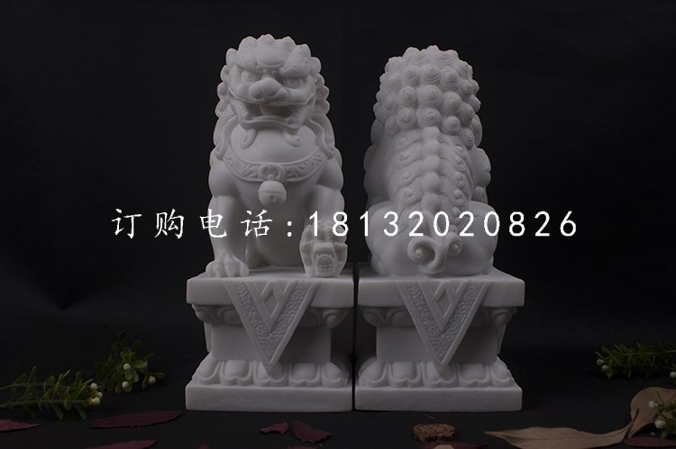 漢白玉北京獅,石獅子