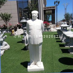 背手毛主席石雕，漢白玉偉人石雕