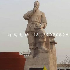 大理石魯班雕塑，古代人物石雕