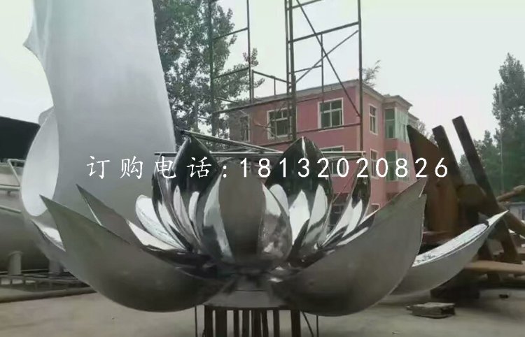 不銹鋼蓮花，廣場不銹鋼雕塑