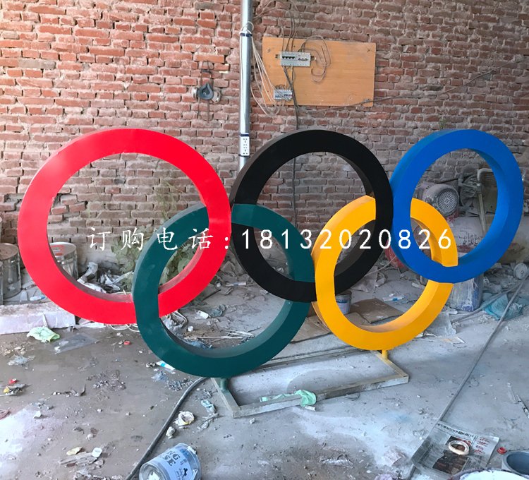 不銹鋼五環(huán)，廣場不銹鋼雕塑