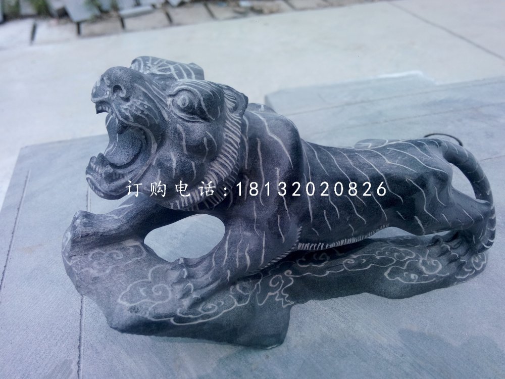 老虎石雕，青石老虎雕塑 (2)