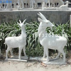 山羊石雕，大理石動物雕塑