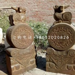 門枕石，仿古石門墩