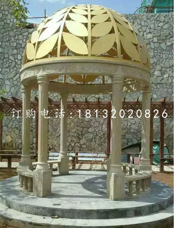 歐式?jīng)鐾?，小區(qū)石涼亭