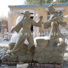 牛郎織女石雕，公園景觀石雕
