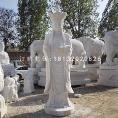 立式地藏王，漢白玉佛像
