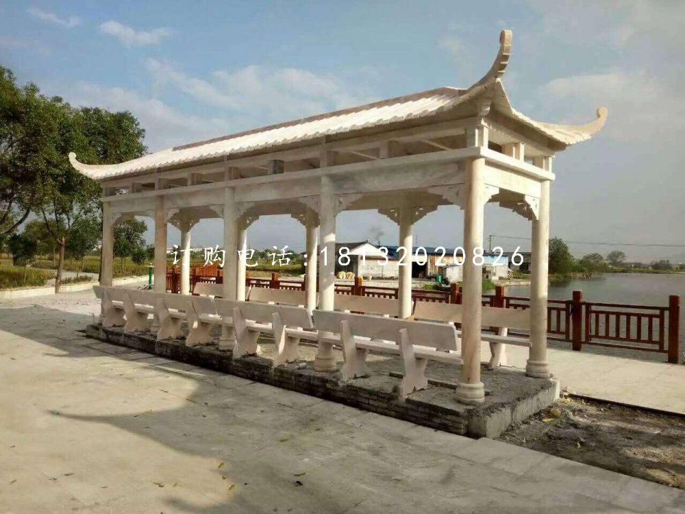 長廊石雕，公園長廊石雕