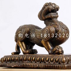 狴犴銅雕，神獸銅雕