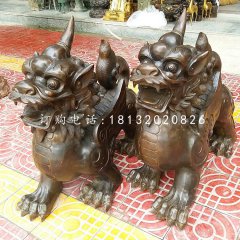 獨(dú)角獸銅雕，法院神獸銅雕