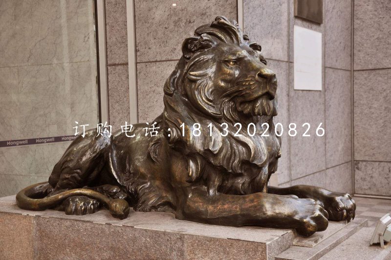 匯豐獅銅雕，歐式銅獅子