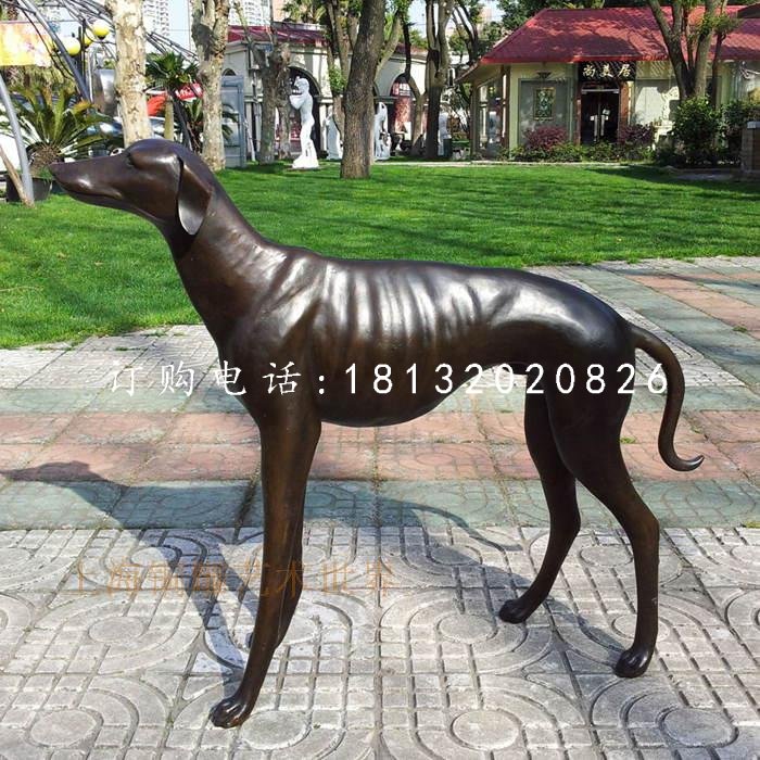 狗銅雕，公園動物雕塑