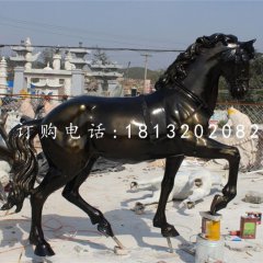玻璃鋼馬，公園動物雕塑