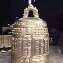 鑄銅鐘雕塑，寺廟銅雕鐘
