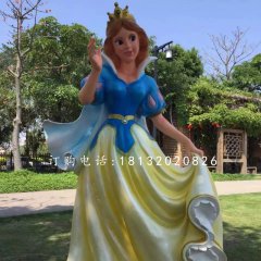 玻璃鋼白雪公主，公園卡通人物